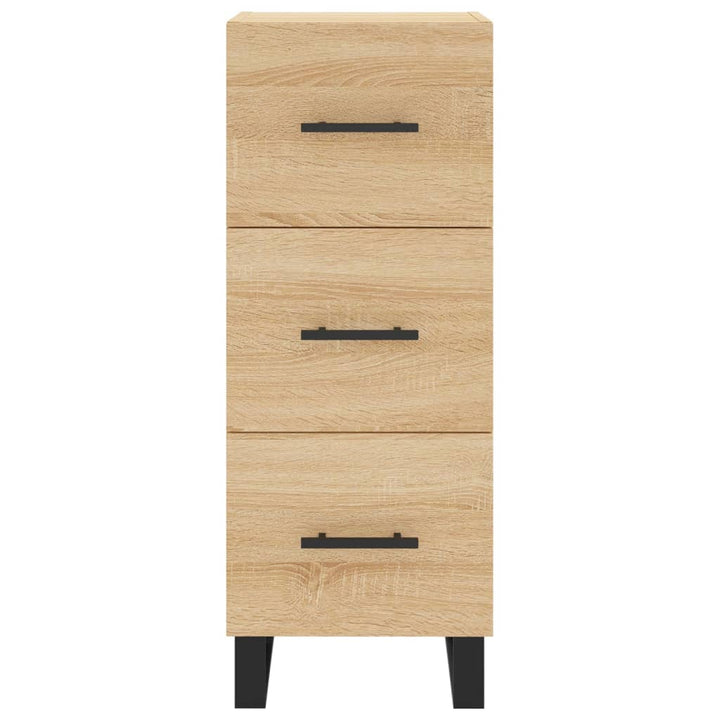 skab 34,5x34x180 cm konstrueret træ sonoma-eg