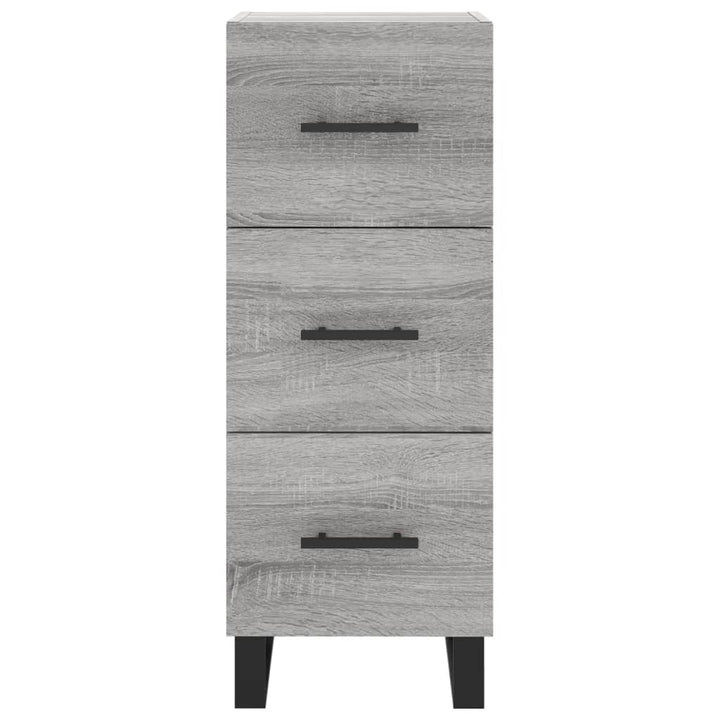 højskab 34,5x34x180 cm konstrueret træ grå sonoma-eg