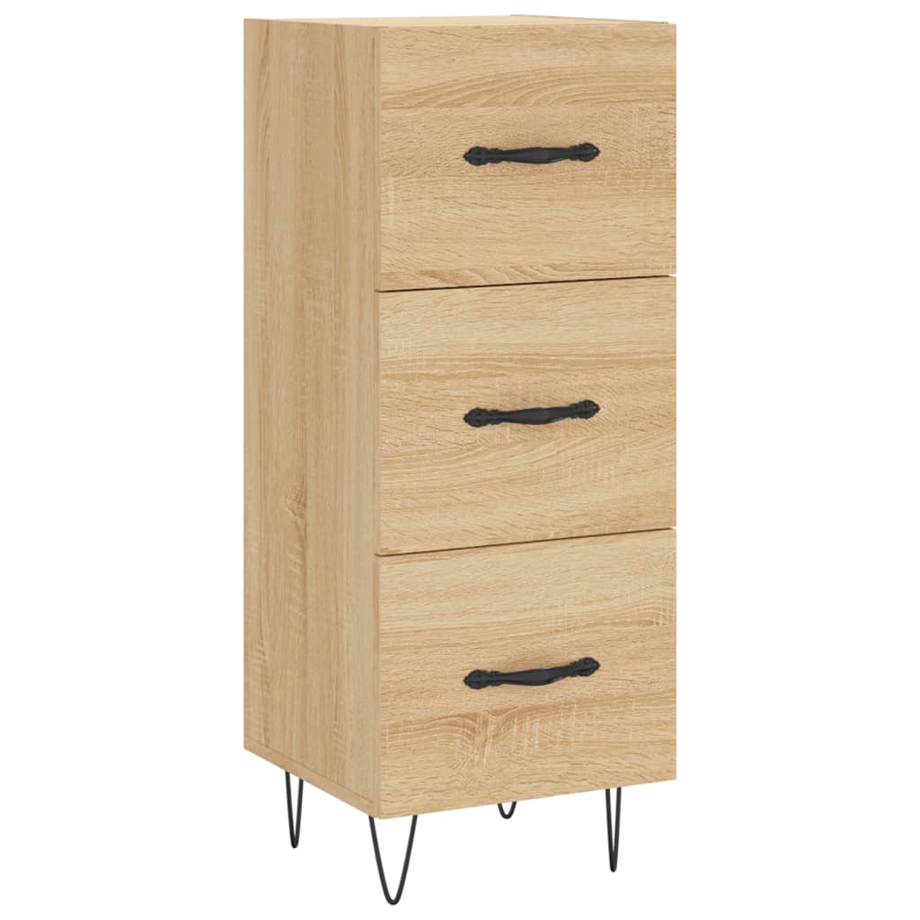skab 34,5x34x180 cm konstrueret træ sonoma-eg
