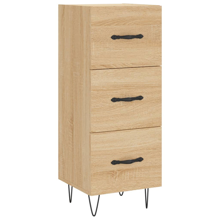 skab 34,5x34x180 cm konstrueret træ sonoma-eg