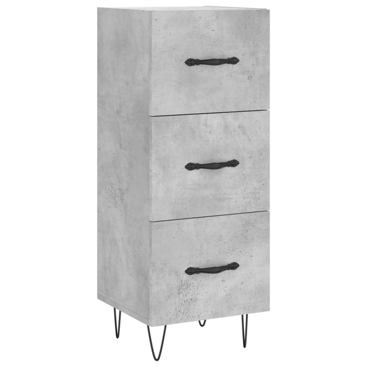 skab 34,5x34x180 cm konstrueret træ betongrå