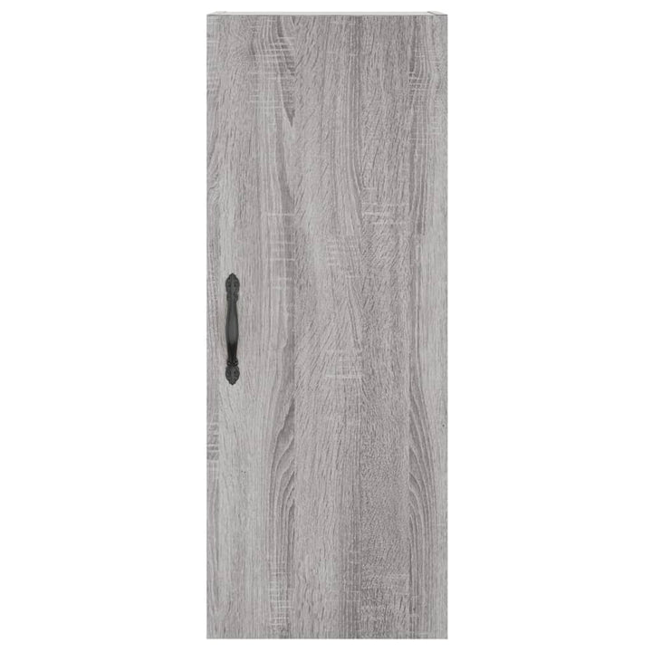 højskab 34,5x34x180 cm konstrueret træ grå sonoma-eg