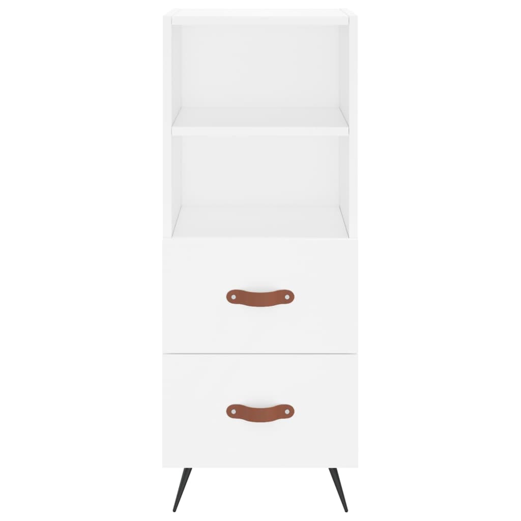 skab 34,5x34x180 cm konstrueret træ hvid
