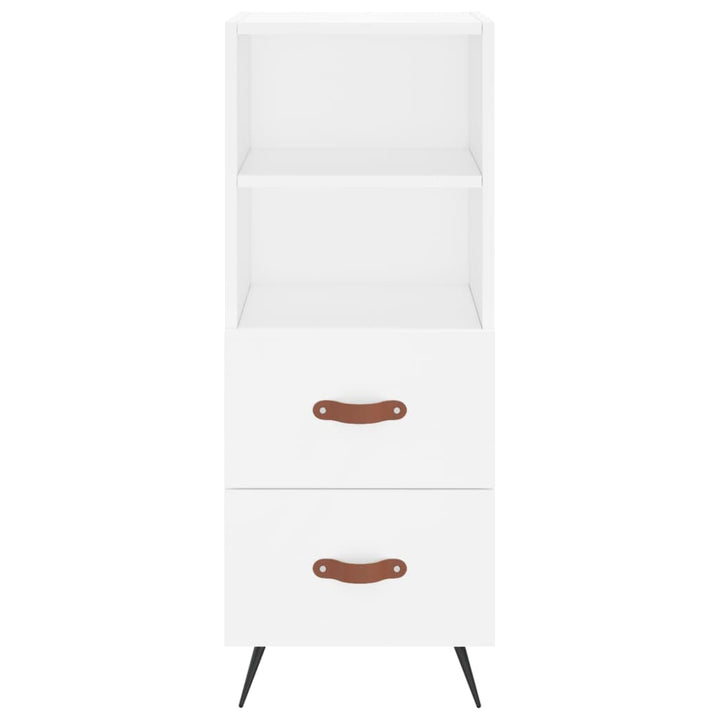 skab 34,5x34x180 cm konstrueret træ hvid