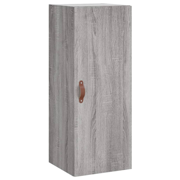 højskab 34,5x34x180 cm konstrueret træ grå sonoma-eg
