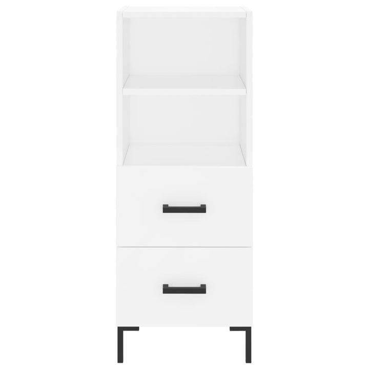 skab 34,5x34x180 cm konstrueret træ hvid