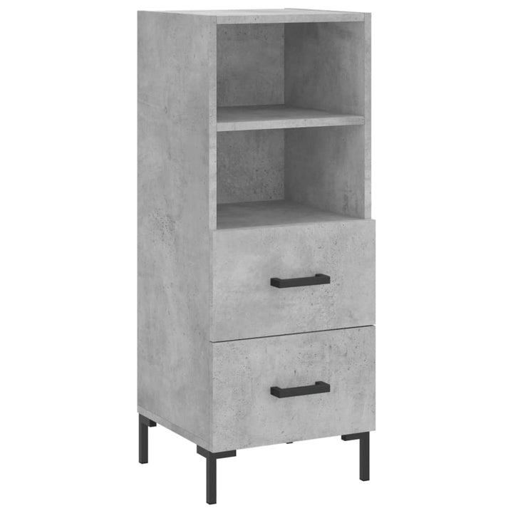 skab 34,5x34x180 cm konstrueret træ betongrå