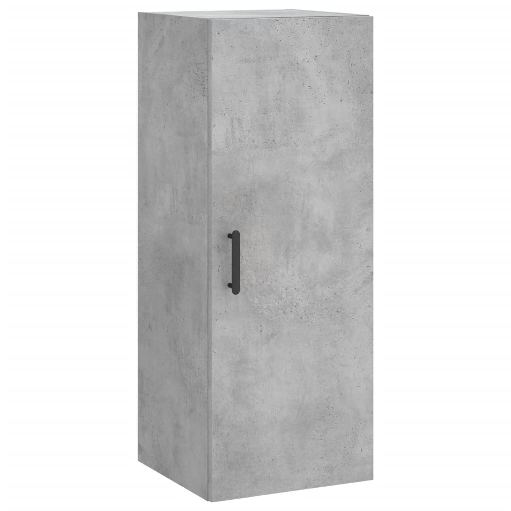skab 34,5x34x180 cm konstrueret træ betongrå