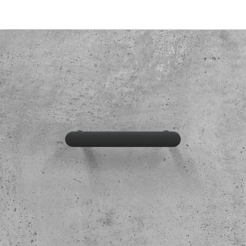 skab 34,5x34x180 cm konstrueret træ betongrå