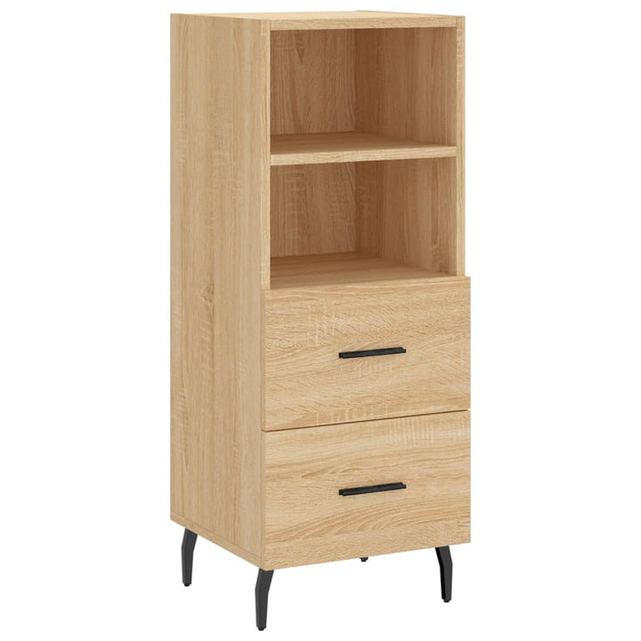 skab 34,5x34x180 cm konstrueret træ sonoma-eg