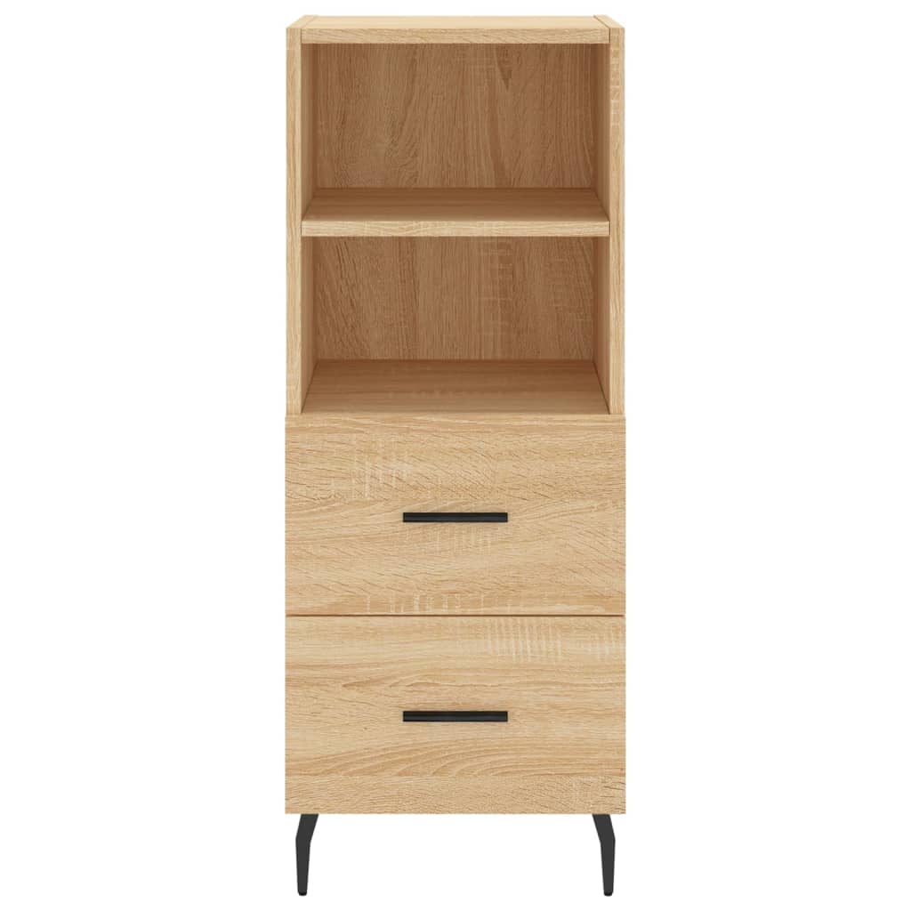 skab 34,5x34x180 cm konstrueret træ sonoma-eg