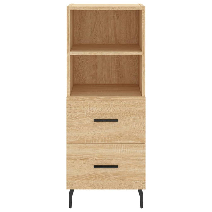 skab 34,5x34x180 cm konstrueret træ sonoma-eg