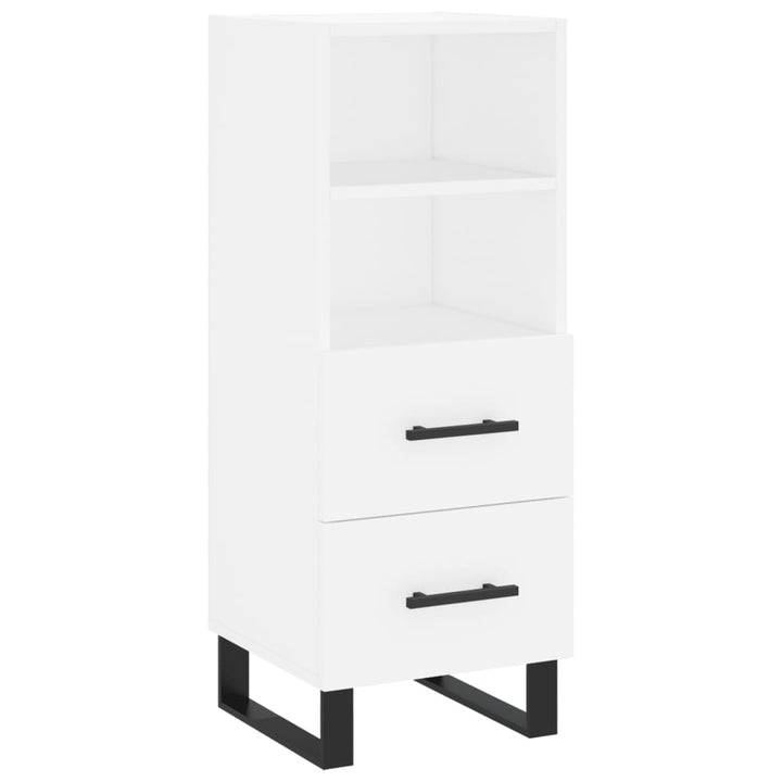 skab 34,5x34x180 cm konstrueret træ hvid