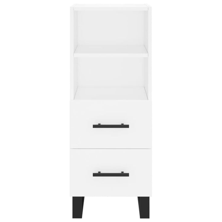 skab 34,5x34x180 cm konstrueret træ hvid
