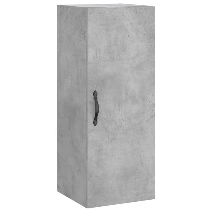 skab 34,5x34x180 cm konstrueret træ betongrå