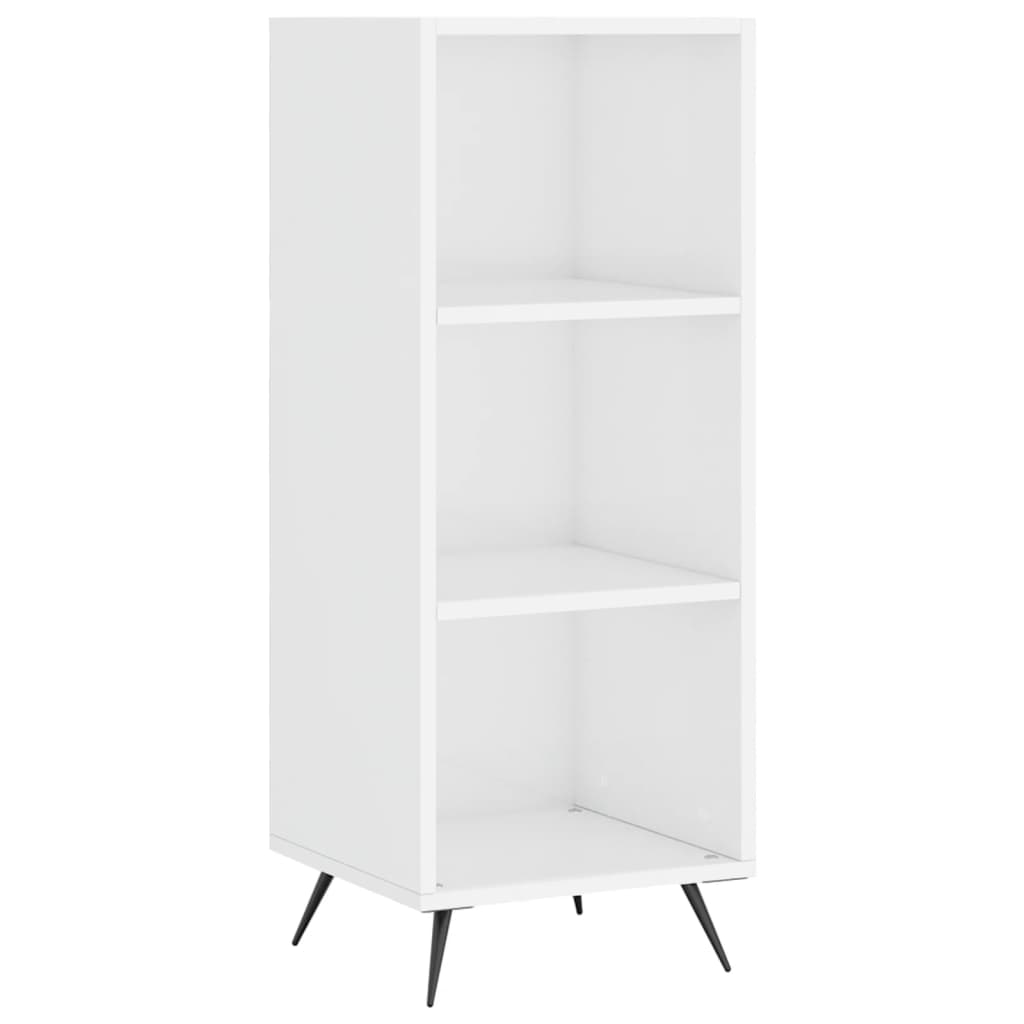 skab 34,5x34x180 cm konstrueret træ hvid højglans