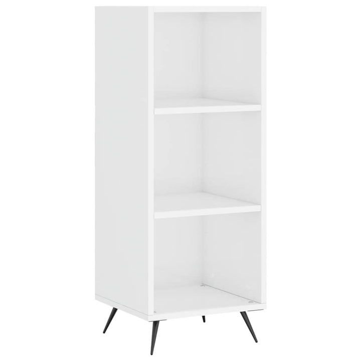 skab 34,5x34x180 cm konstrueret træ hvid højglans