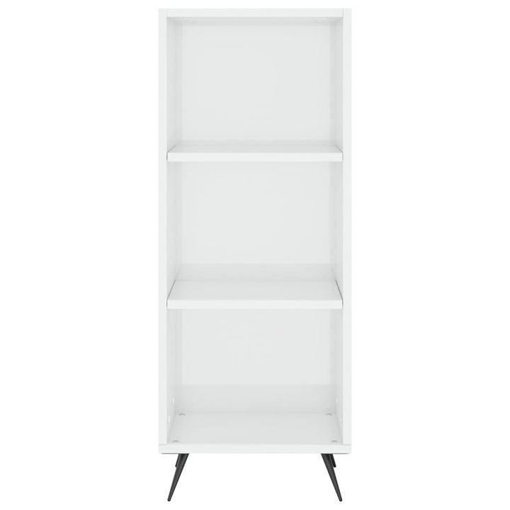 skab 34,5x34x180 cm konstrueret træ hvid højglans