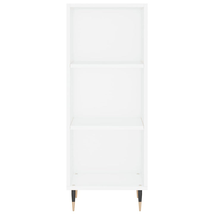 skab 34,5x34x180 cm konstrueret træ hvid
