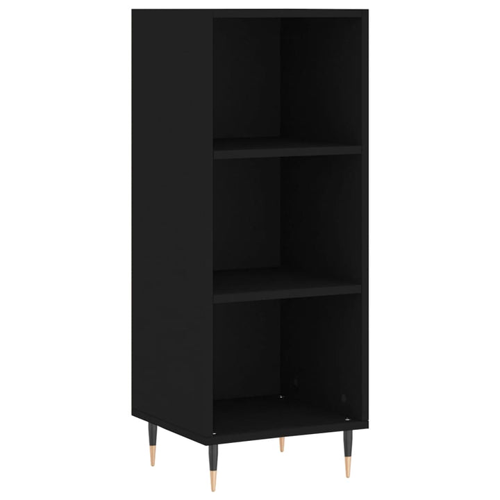 skab 34,5x34x180 cm konstrueret træ sort