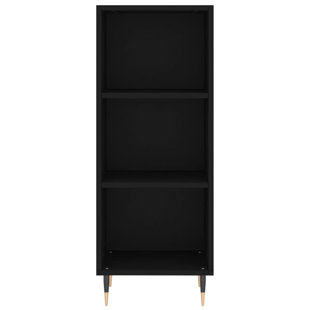 skab 34,5x34x180 cm konstrueret træ sort