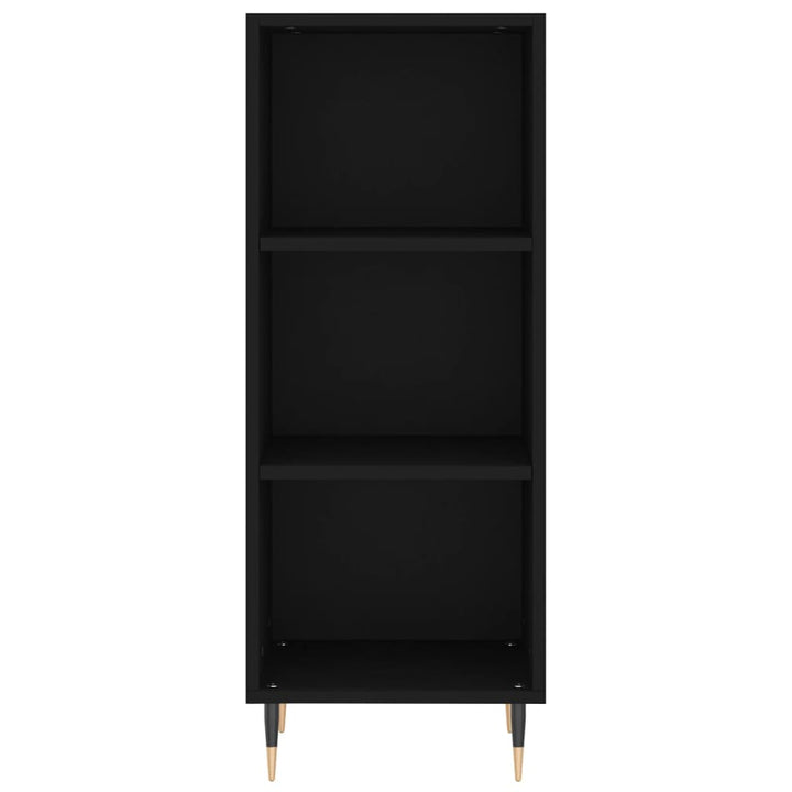 skab 34,5x34x180 cm konstrueret træ sort