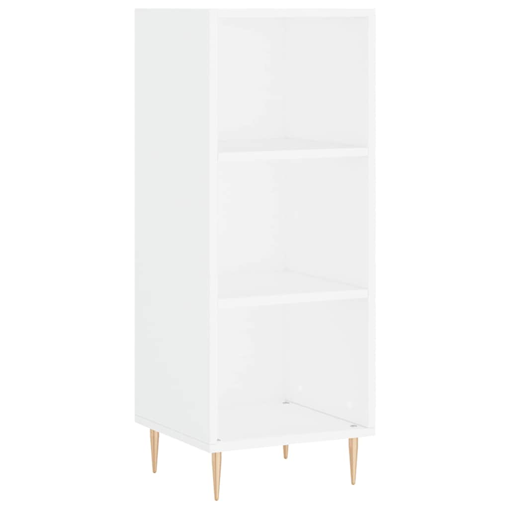 skab 34,5x34x180 cm konstrueret træ hvid