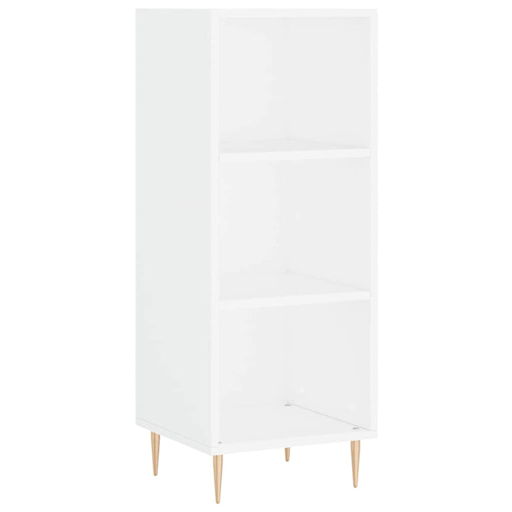 skab 34,5x34x180 cm konstrueret træ hvid