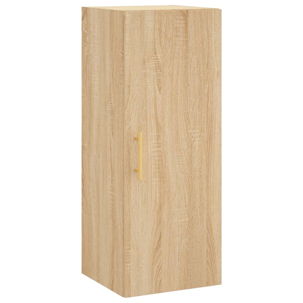 skab 34,5x34x180 cm konstrueret træ sonoma-eg