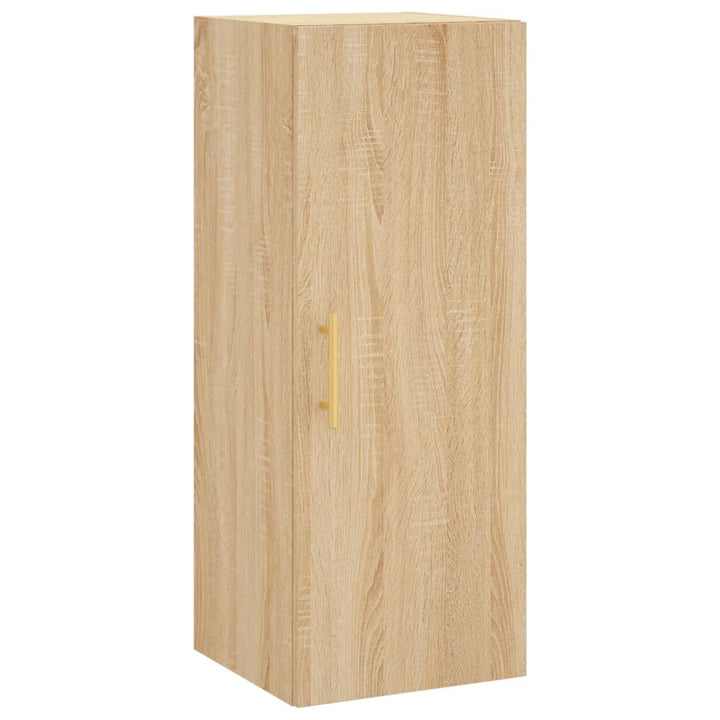 skab 34,5x34x180 cm konstrueret træ sonoma-eg