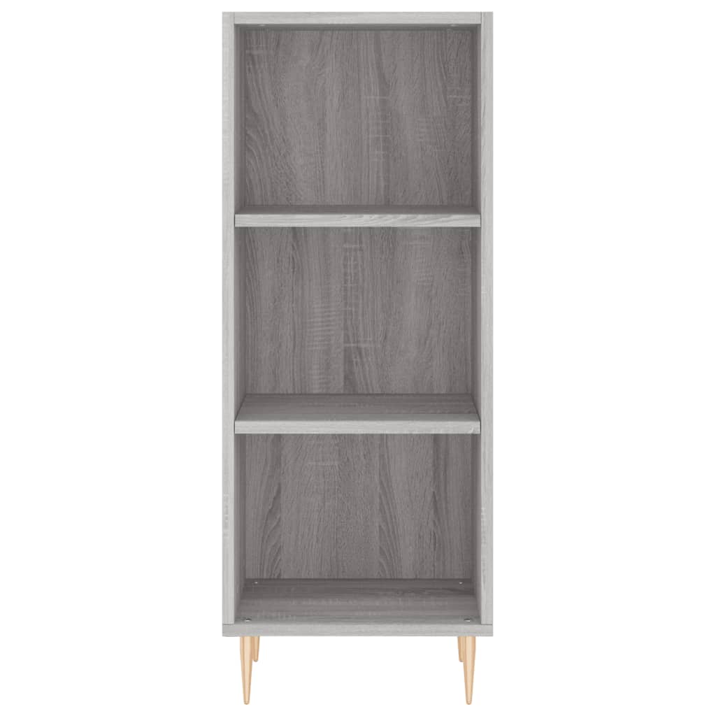 højskab 34,5x34x180 cm konstrueret træ grå sonoma-eg