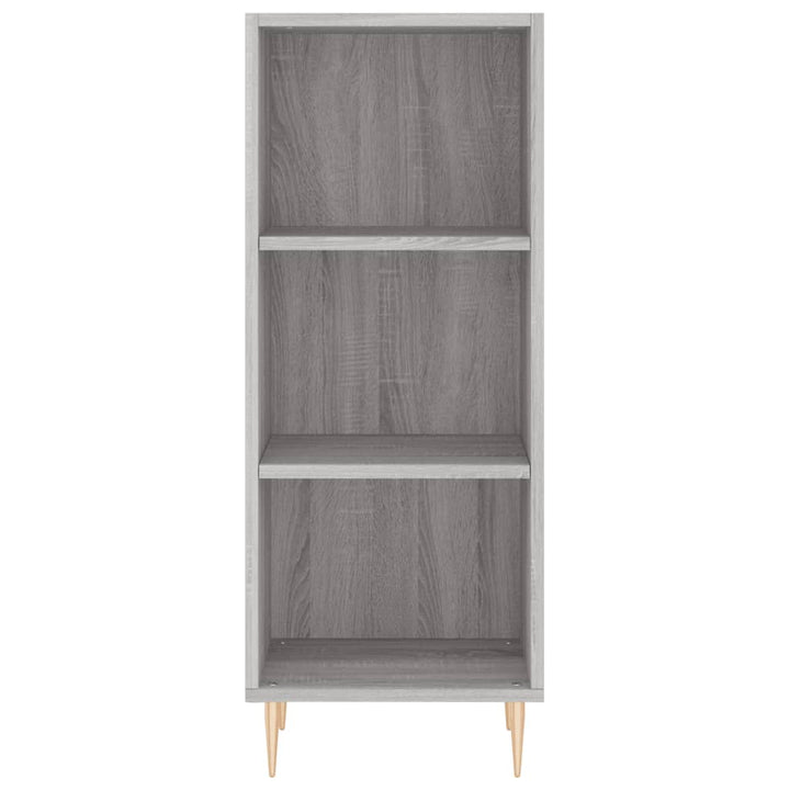 højskab 34,5x34x180 cm konstrueret træ grå sonoma-eg