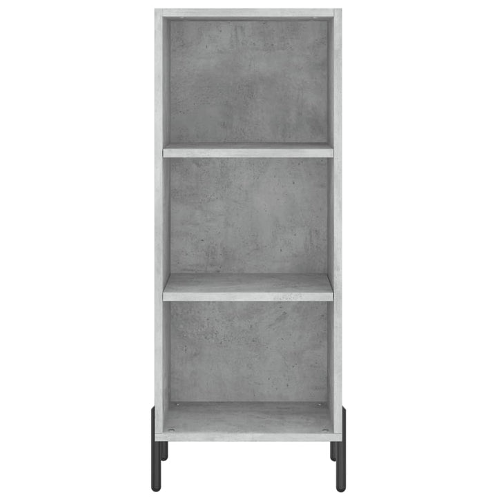 skab 34,5x34x180 cm konstrueret træ betongrå