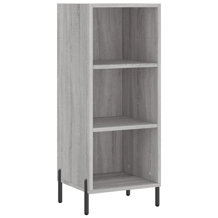 højskab 34,5x34x180 cm konstrueret træ grå sonoma-eg