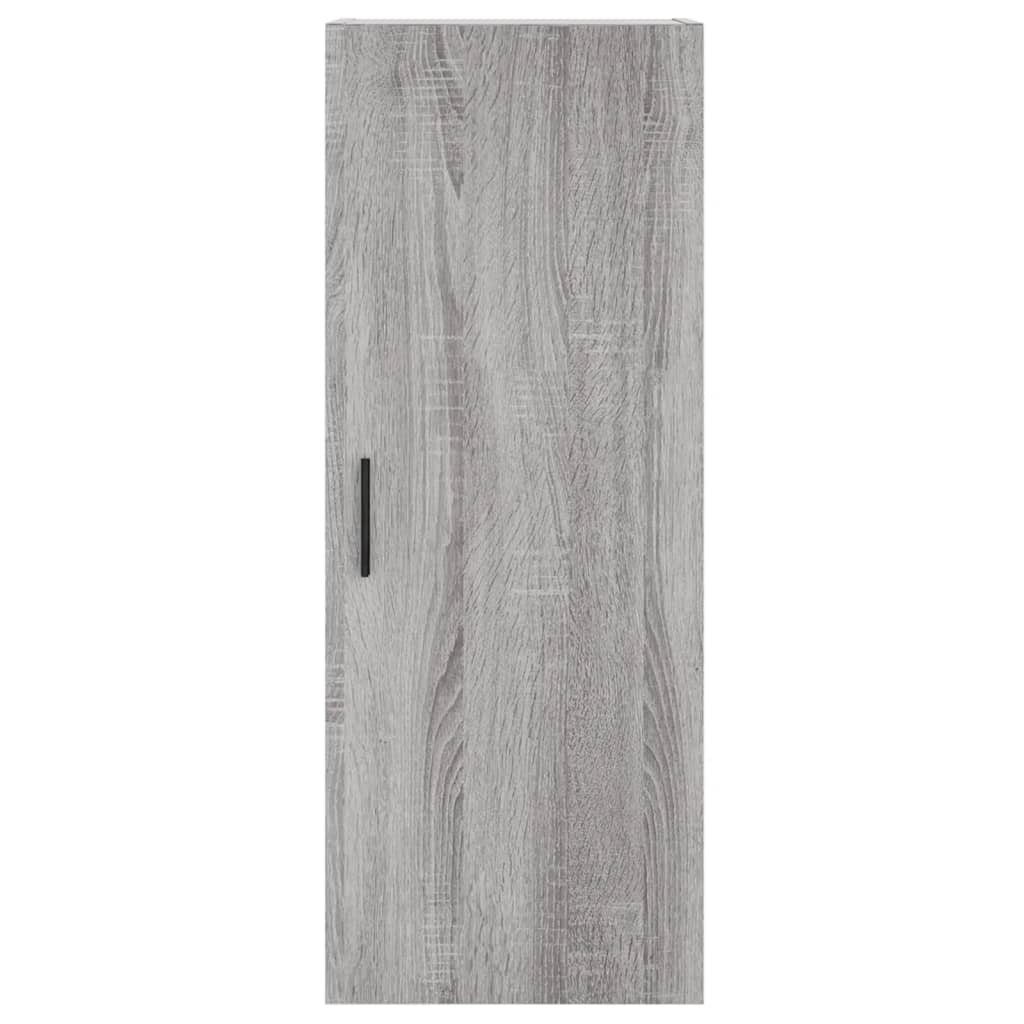 højskab 34,5x34x180 cm konstrueret træ grå sonoma-eg