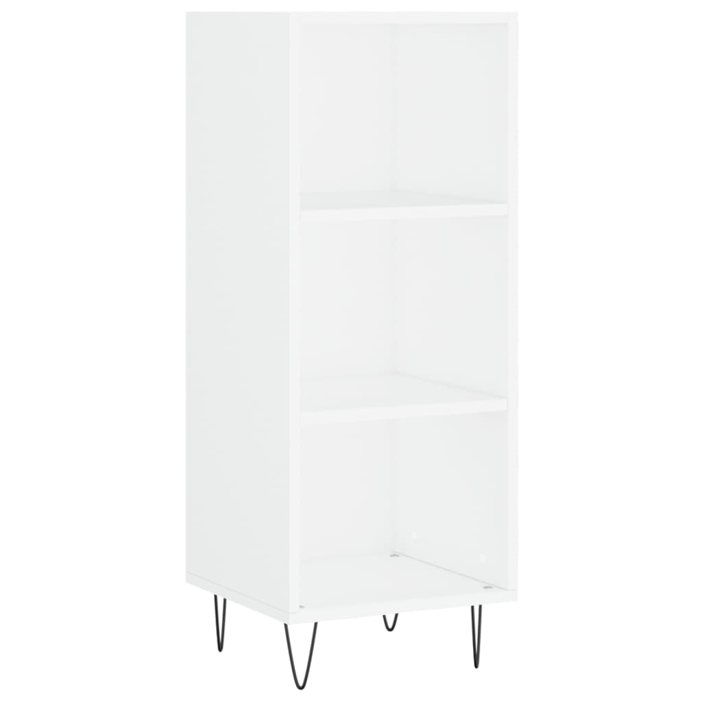skab 34,5x34x180 cm konstrueret træ hvid