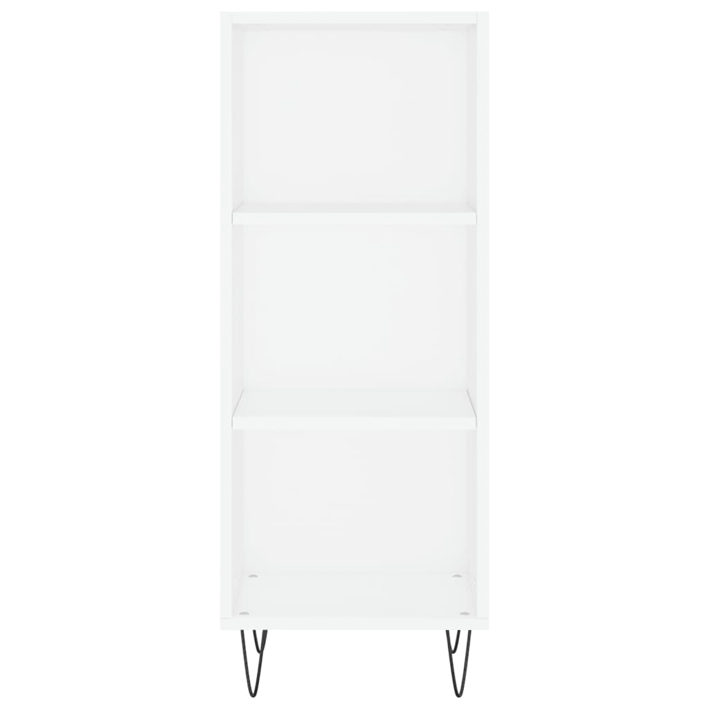 skab 34,5x34x180 cm konstrueret træ hvid