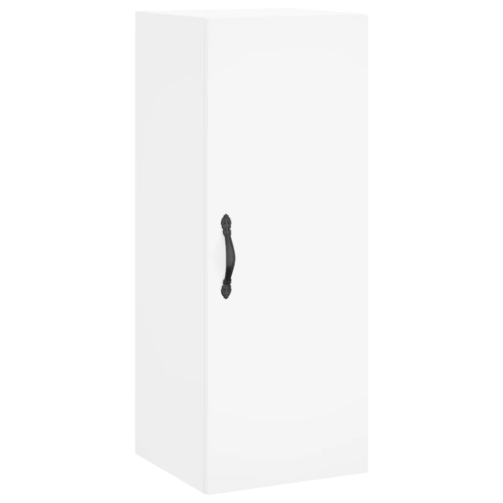 skab 34,5x34x180 cm konstrueret træ hvid