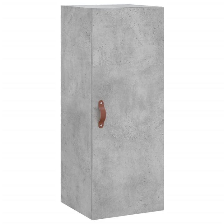 skab 34,5x34x180 cm konstrueret træ betongrå