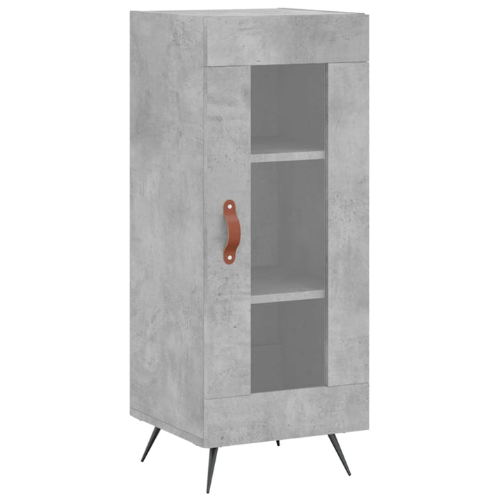 skab 34,5x34x180 cm konstrueret træ betongrå