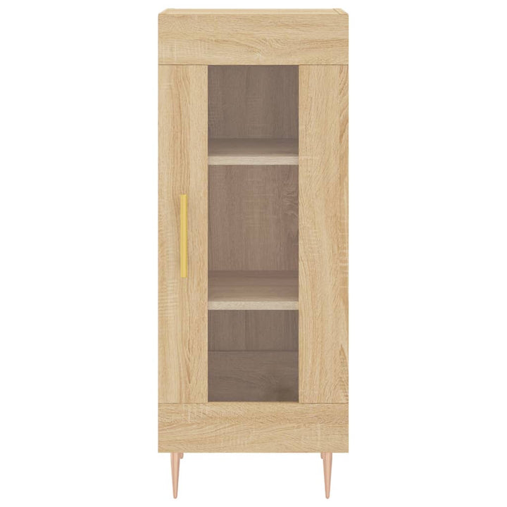 skab 34,5x34x180 cm konstrueret træ sonoma-eg