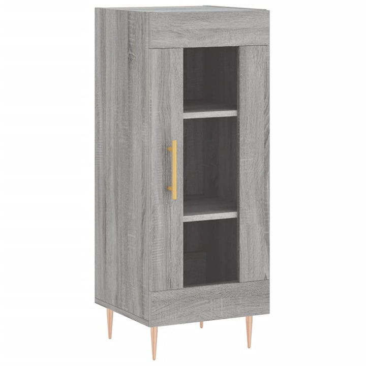 højskab 34,5x34x180 cm konstrueret træ grå sonoma-eg