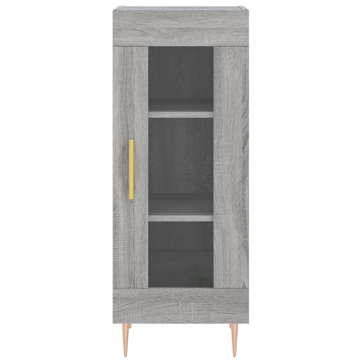 højskab 34,5x34x180 cm konstrueret træ grå sonoma-eg