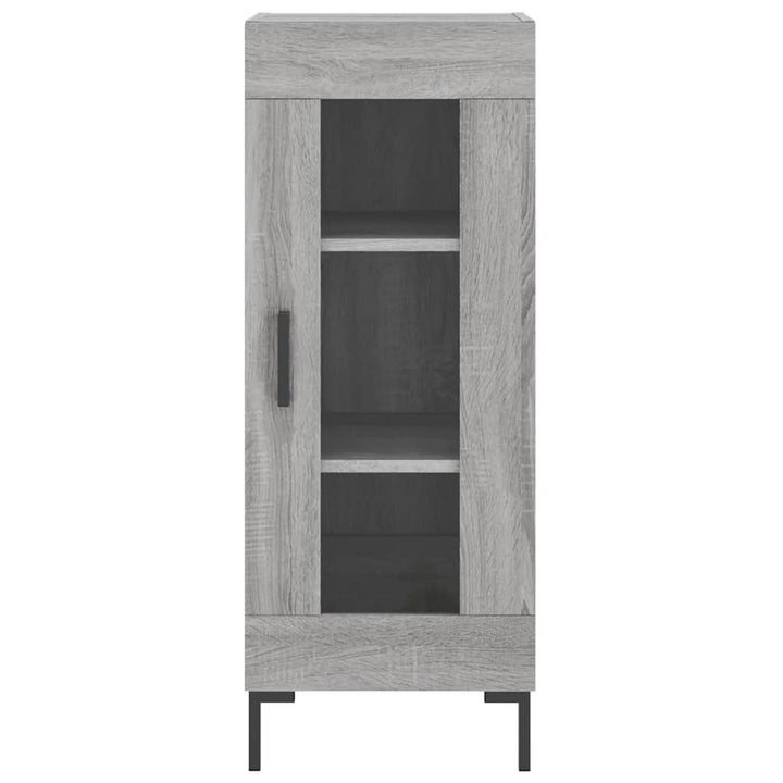 højskab 34,5x34x180 cm konstrueret træ grå sonoma-eg