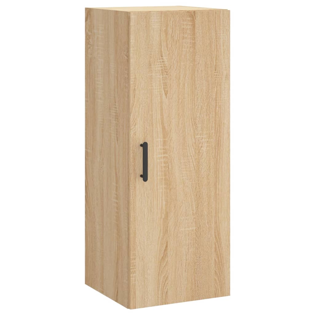 skab 34,5x34x180 cm konstrueret træ sonoma-eg