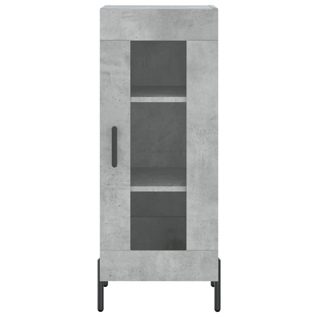 skab 34,5x34x180 cm konstrueret træ betongrå