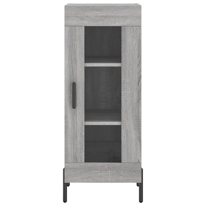 højskab 34,5x34x180 cm konstrueret træ grå sonoma-eg