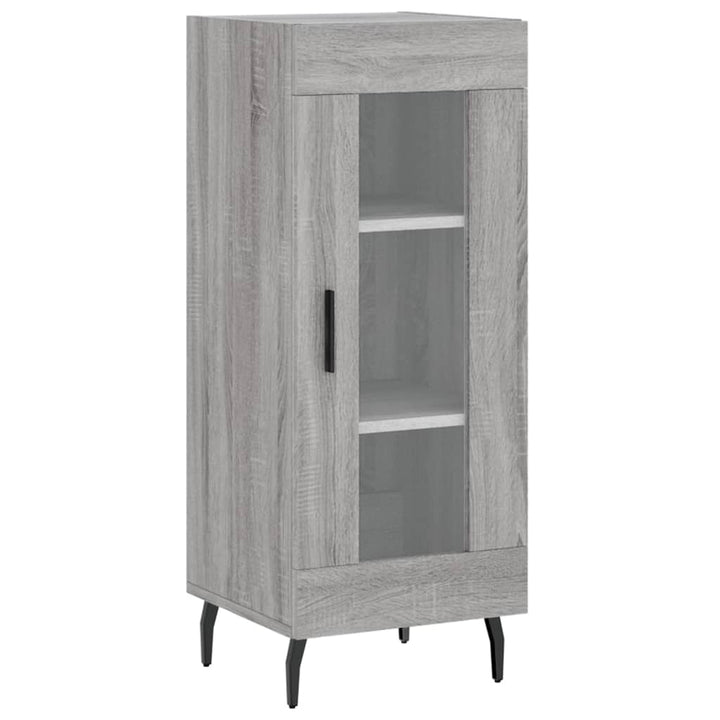 højskab 34,5x34x180 cm konstrueret træ grå sonoma-eg