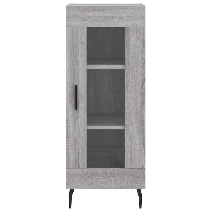 højskab 34,5x34x180 cm konstrueret træ grå sonoma-eg