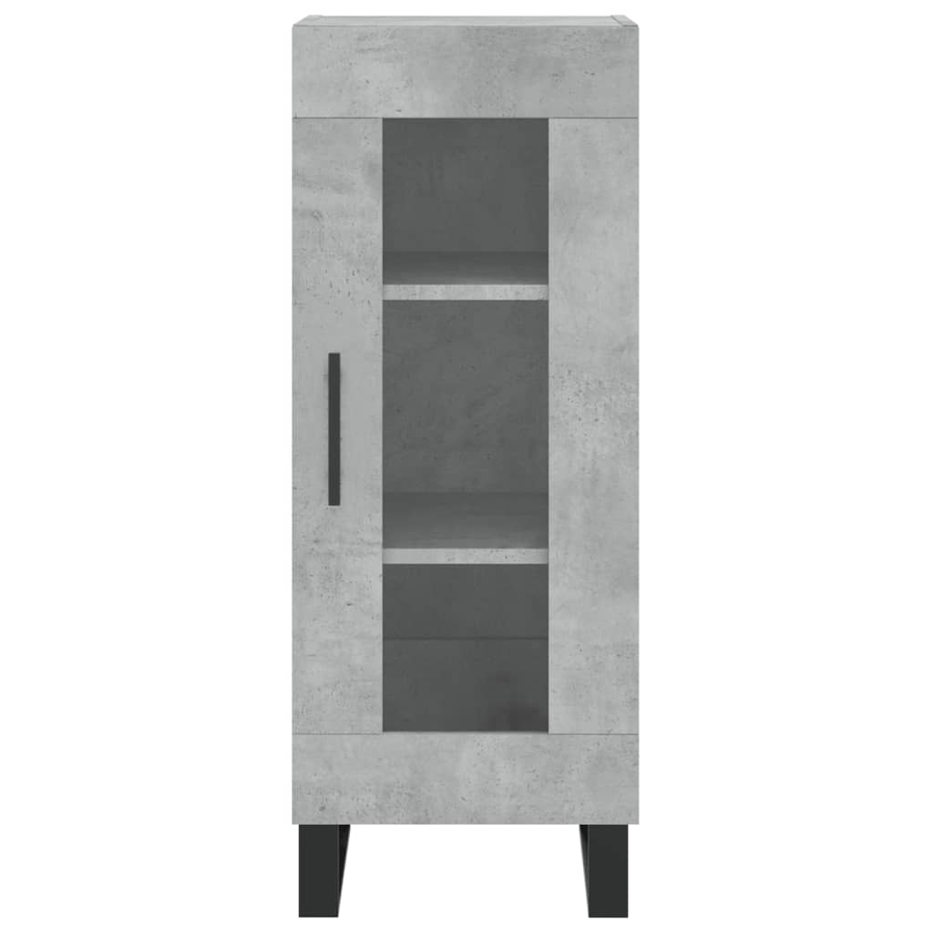 skab 34,5x34x180 cm konstrueret træ betongrå